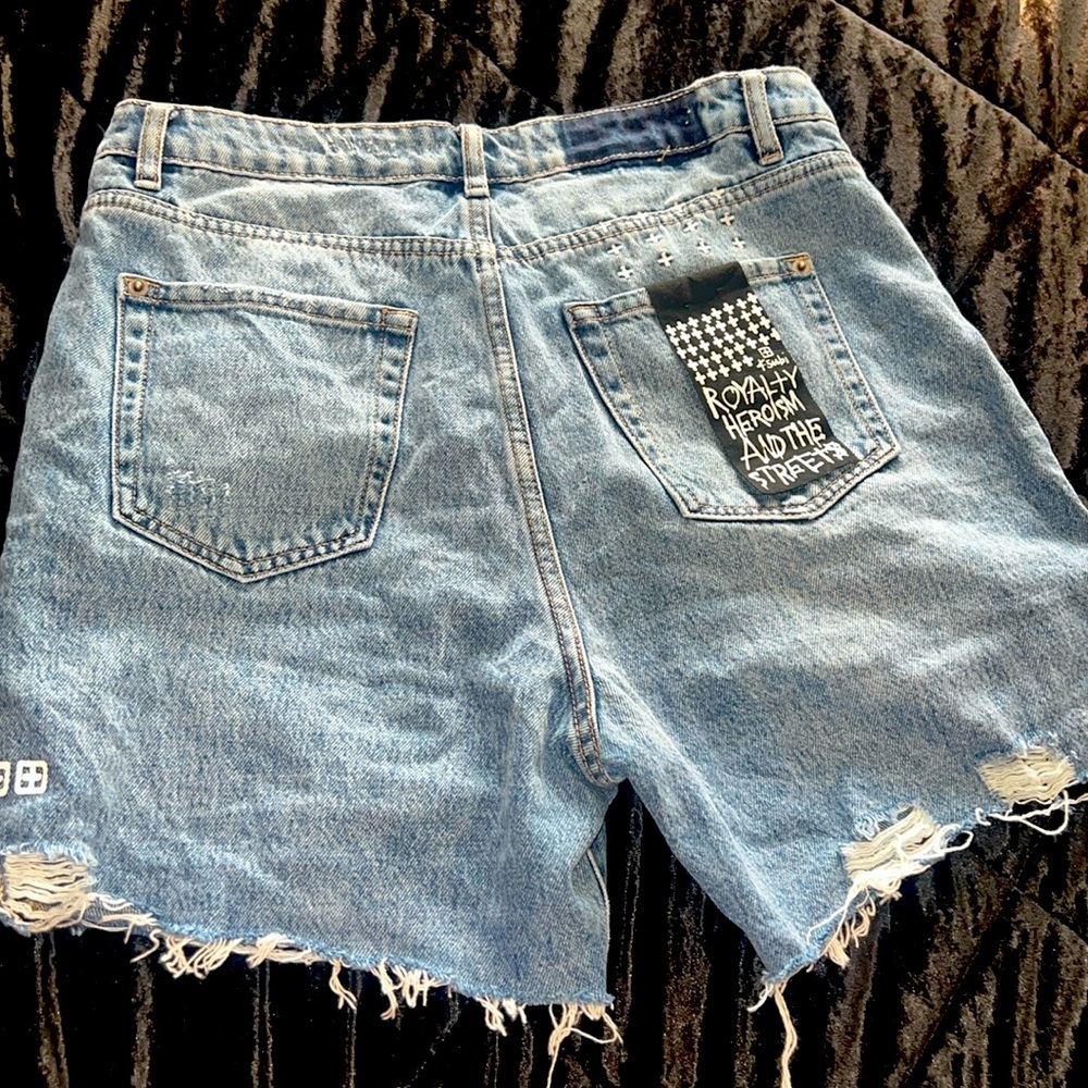 Ksubi Denim Ripped Shorts